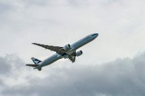 Cathay Pacific Boeing B777-300ER after lift off Cathay Pacific Boeing B777-300ER after lift off.JPG