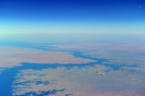 TURKISH AIRLINES CARGO - AIRBUS A330 FREIGHTER - OVER LAKE NASSER - EGYPT 2