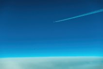 Two opposite aircraft with vapor trail in flight Two opposite aircraft with vapor trail in flight.jpg