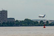 Airbus Beluga landing in Hamburg-Finkenwerder - Germany Airbus Beluga landing in Hamburg-Finkenwerder - Germany