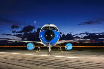 Lufthansa Airbus A320 in retro livery during blue hour in EDDF - Germany Lufthansa Airbus A320 in retro livery during blue hour in EDDF - Germany.jpg