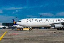 Airbus A340-300 in Star Alliance livery during push-back in EDDF Airbus A340-300 in Star Alliance livery during push-back in EDDF