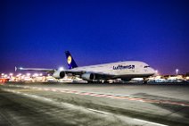 Lufthansa Airbus A380-800 ready for taxi by night - EDDF - Germany Lufthansa Airbus A380-800 ready for taxi by night - EDDF - Germany.JPG