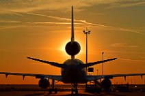 LUFTHANSA CARGO MD 11F in SUNSET LIGHT 2