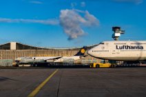 LUFTHANSA A340 AND B747-8 ON TOW IN FRONT OF MAINTENANCE HANGAR 6 - EDDF LUFTHANSA A340 AND B747-8 ON TOW IN FRONT OF MAINTENANCE HANGAR 6 - EDDF