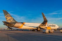 Condor Boeing B767 in EDDF during sunset Condor Boeing B767 in EDDF during sunset.jpg