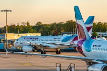 Two Eurowings Airbus A320 parked in EDDK - Germany Two Eurowings Airbus A320 parked in EDDK - Germany