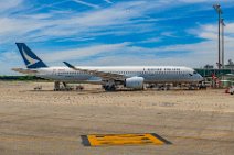 Cathay Pacific Airbus A350-900 in Barcelona Cathay Pacific Airbus A350-900 in Barcelona