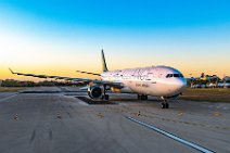 Air Canada Airbus A330 in Star Alliance livery - during sunrise in Lisbon - 03 Air Canada Airbus A330 in Star Alliance livery - during sunrise in Lisbon - 03