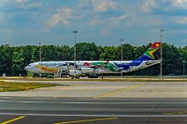 South African Arilines Airbus A340 in special colorful livery in EDDF South African Arilines Airbus A340 in special colorful livery in EDDF