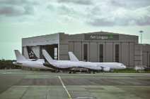 Air ingus maintenance hangar and white aircrafts in Dublin - Ireland Air ingus maintenance hangar and white aircrafts in Dublin - Ireland