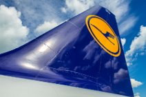 LUFTHANSA tail in old colors LUFTHANSA tail in old colors