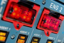 Airbus A340 flightdeck - fire push buttons 01 Airbus A340 flightdeck - fire push buttons 01.jpg