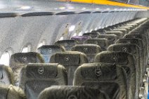 Illuminated cabin of Lufthansa Airbus A320 - 02 Illuminated cabin of Lufthansa Airbus A320 - 02