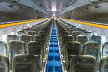 Illuminated cabin of Lufthansa Airbus A320 - 05 Illuminated cabin of Lufthansa Airbus A320 - 05