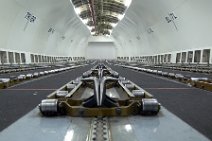 P1230274 Laderaum einer UPS Boeing B757 Frachtmaschine |cargo compartment of a UPS Boeing 757 freighter|
