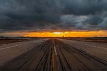 Take off Possition TEL AVIV Airport LLBG during sunset 2
