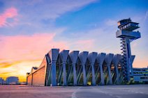 HDR - maintenance hangar 6 and DFS tower in Frankfurt EDDF during sunset HDR - maintenance hangar 6 and DFS tower in Frankfurt EDDF during sunset.jpg
