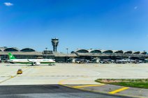 Terminal and apron Qingdao International Airport ZSQD - China 01 Terminal and apron Qingdao International Airport ZSQD - China 01.JPG