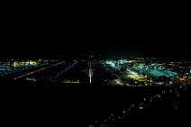 Lights of Frankfurt Airport EDDF by night - approaching Runway 25 - Germany 02 GEO ART - lights of Frankfurt Airport EDDF by night - approaching Runway 25 - Germany 02.JPG