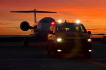 FOLLOW ME WITH AIRCRAFT DURING SUNSET IN EDDF FOLLOW ME WITH AIRCRAFT DURING SUNSET IN EDDF