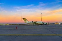 NICE de-icing training aircraft in EDDF during sunset 1 NICE de-icing training aircraft in EDDF during sunset 1.jpg