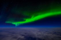 AURORA BOREALIS over northern Atlantic ocean 06 AURORA BOREALIS over northern Atlantic ocean