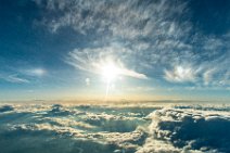 Sun halo over the clouds Sun halo over the clouds