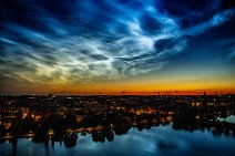 Noctilucent clouds over Copenhagen during midsummer night - Denmark 02 Noctilucent clouds over Copenhagen during midsummer night - Denmark 02