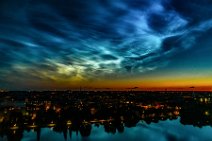 Noctilucent clouds over Copenhagen during midsummer night - Denmark 10 Noctilucent clouds over Copenhagen during midsummer night - Denmark 10