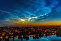 Noctilucent clouds over Copenhagen during midsummer night - Denmark 16 Noctilucent clouds over Copenhagen during midsummer night - Denmark 16