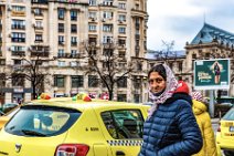 Old lady at a taxi stand - Bucharest - Romania Old lady at a taxi stand - Bucharest - Romania.jpg