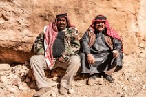 Two man in Petra - Jordan Two man in Petra - Jordan