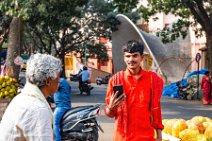 Man with his mobile phone - Bangalore - India Man with his mobile phone - Bangalore - India.jpg