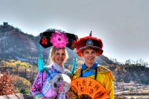 HDR - SVENJA+TOBI - HUSHAN GREAT WALL -DANDONG - CHINA 1