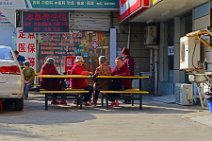 SENIORS SITTING OUTSIDE - NANJING - CHINA 1 SENIORS SITTING OUTSIDE - NANJING - CHINA 1