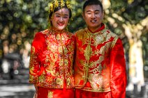 Shanhaiguan Road - bridal couple in traditional garment - Qingdao - China 01 Shanhaiguan Road - bridal couple in traditional garment - Qingdao - China 01.JPG