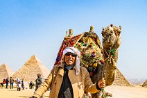 Chief Camel guide and his Camel - Pyramids of Giza - Cairo - Egypt 01 Chief Camel guide and his Camel - Pyramids of Giza - Cairo - Egypt 01