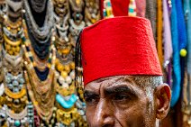 Man with red fez and water pipe - Chan El Chalili bazaar - Cairo - Egypt 03 Man with red fez and water pipe - Chan El Chalili bazaar - Cairo - Egypt 03