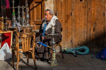 Old man with water pipe - Chan El Chalili Bazaar - Cairo - Egypt 05 Old man with water pipe - Chan El Chalili Bazaar - Cairo - Egypt 05