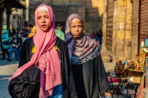 Two Ladies in Chan El Chalili Bazaar - Cairo - Egypt Two Ladies in Chan El Chalili Bazaar - Cairo - Egypt