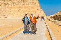 Two guys in front of Pyramid of Djoser - Sakkara - Egypt 02 Two guys in front of Pyramid of Djoser - Sakkara - Egypt 02