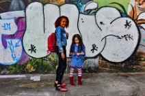 Mother and daughter in front of graffiti - Bogota - Colombia 03 Mother and daughter in front of graffiti - Bogota - Colombia 03.jpg