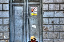 HDR - MAN IN FRONT OF A DOOR 1