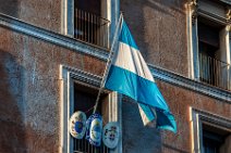 Argentine flag at the embassy in Rome - Italy Argentine flag at the embassy in Rome - Italy