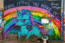 Fake it til you make it - Unicorn graffiti - Tel Aviv - Israel Fake it til you make it - Unicorn graffiti - Tel Aviv - Israel.jpg