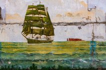 Alexander von Humboldt painting on a building wall in the port facilities - Bremerhaven - Germany 02 Alexander von Humboldt painting on a building wall in the port facilities - Bremerhaven - Germany 02.jpg