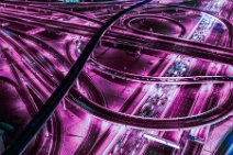 PHOTOART - Big interchange in purple - on Sheikh Zayed Road - Dubai - United Arab Emirates HDR - Big interchange in purple - on Sheikh Zayed Road - Dubai - United Arab Emirates.jpg