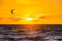 Kite surfer during sunset - western beach in Grossenbrode - Germany 04 Kite surfer during sunset - western beach in Grossenbrode - Germany