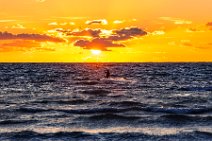 Kite surfer during sunset - western beach in Grossenbrode - Germany 10 Kite surfer during sunset - western beach in Grossenbrode - Germany